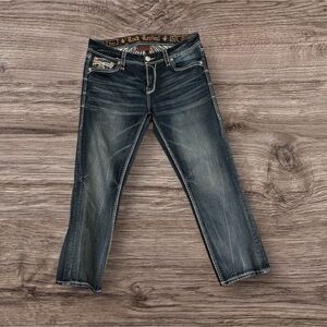 Rock Revival Women's Blue Cropped Jeans